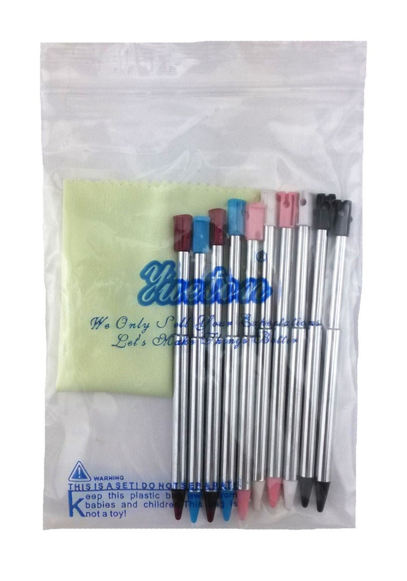 yueton Pack of 10 Retractable Replacement Metal Stylus Touch Pen, Compatible with Nintendo 3DS, 3DS XL, 3DS LL - Image 1